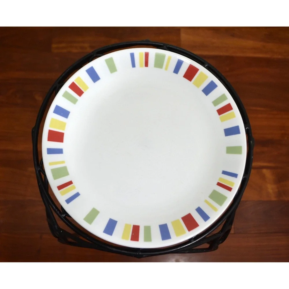 Vintage‎ & Discontinued Corelle Memphis (4) Dinner Plates, 10 1/4
